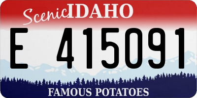 ID license plate E415091