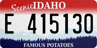ID license plate E415130