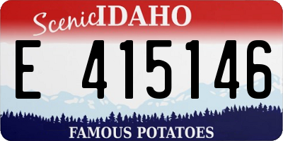 ID license plate E415146