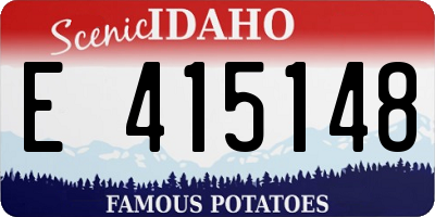 ID license plate E415148