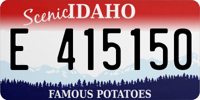 ID license plate E415150