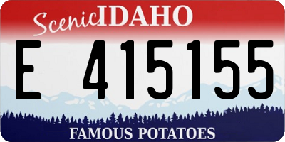 ID license plate E415155