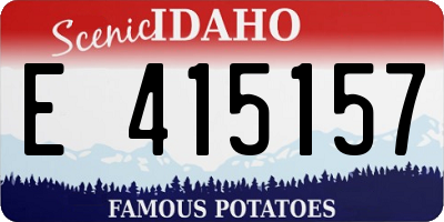 ID license plate E415157