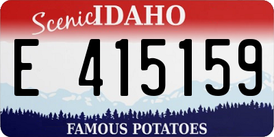 ID license plate E415159