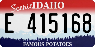 ID license plate E415168
