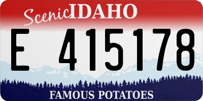 ID license plate E415178
