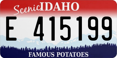 ID license plate E415199