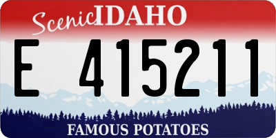 ID license plate E415211