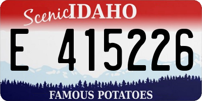 ID license plate E415226