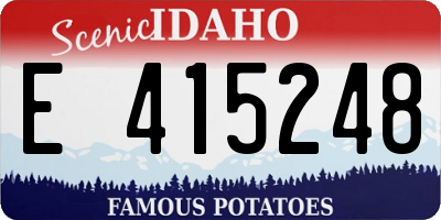 ID license plate E415248