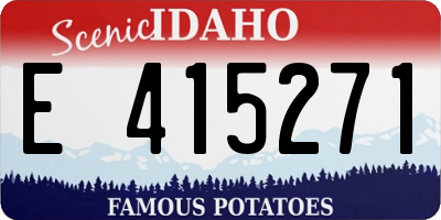 ID license plate E415271