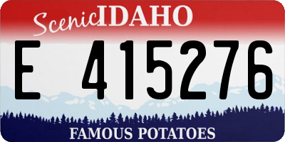 ID license plate E415276