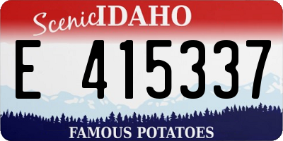 ID license plate E415337