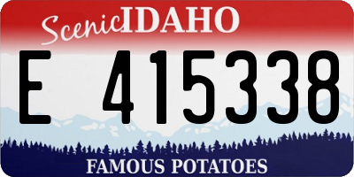 ID license plate E415338