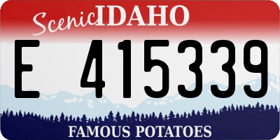 ID license plate E415339