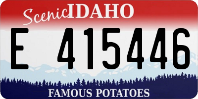 ID license plate E415446
