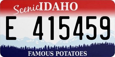 ID license plate E415459
