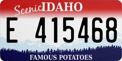ID license plate E415468