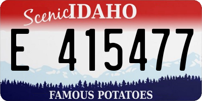 ID license plate E415477