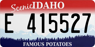 ID license plate E415527
