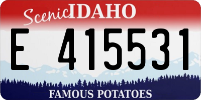 ID license plate E415531