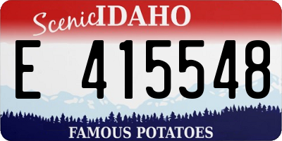 ID license plate E415548