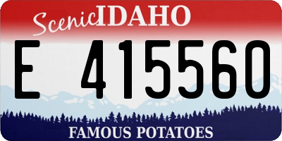 ID license plate E415560