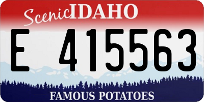 ID license plate E415563
