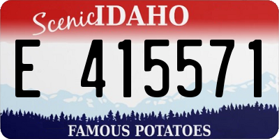 ID license plate E415571