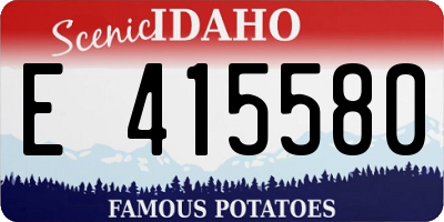 ID license plate E415580