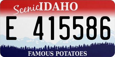 ID license plate E415586