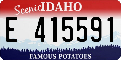ID license plate E415591