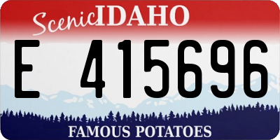 ID license plate E415696