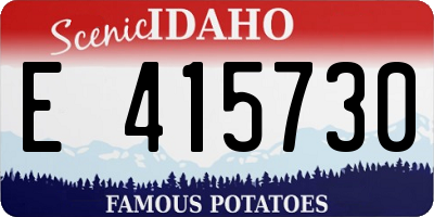 ID license plate E415730