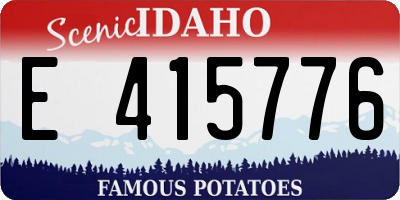 ID license plate E415776