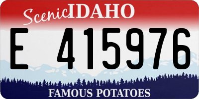 ID license plate E415976