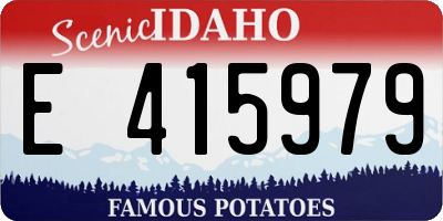 ID license plate E415979