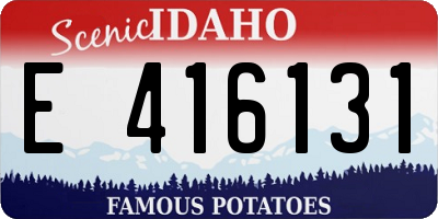 ID license plate E416131