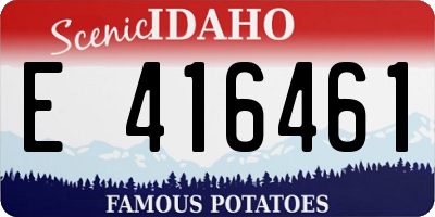 ID license plate E416461