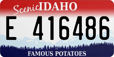 ID license plate E416486