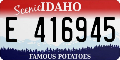 ID license plate E416945