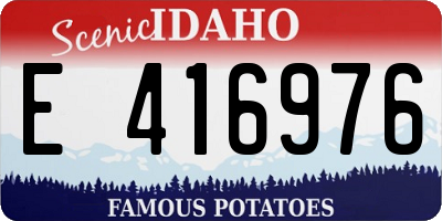 ID license plate E416976