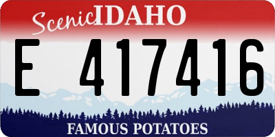 ID license plate E417416