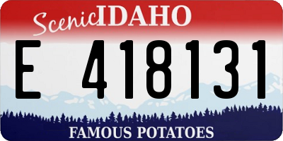 ID license plate E418131