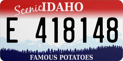 ID license plate E418148
