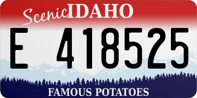 ID license plate E418525