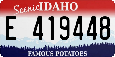 ID license plate E419448