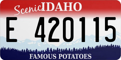 ID license plate E420115