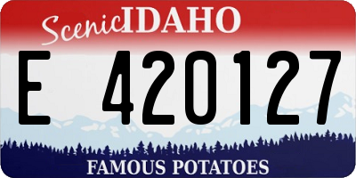 ID license plate E420127