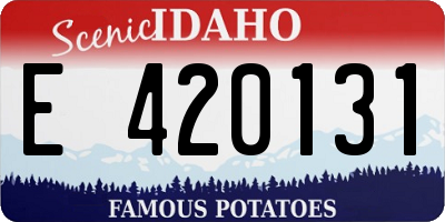 ID license plate E420131